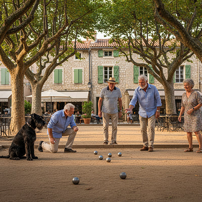 Boule und Auswandern: Vom Murmeln auf dem Hof zur Plaza in der Provence